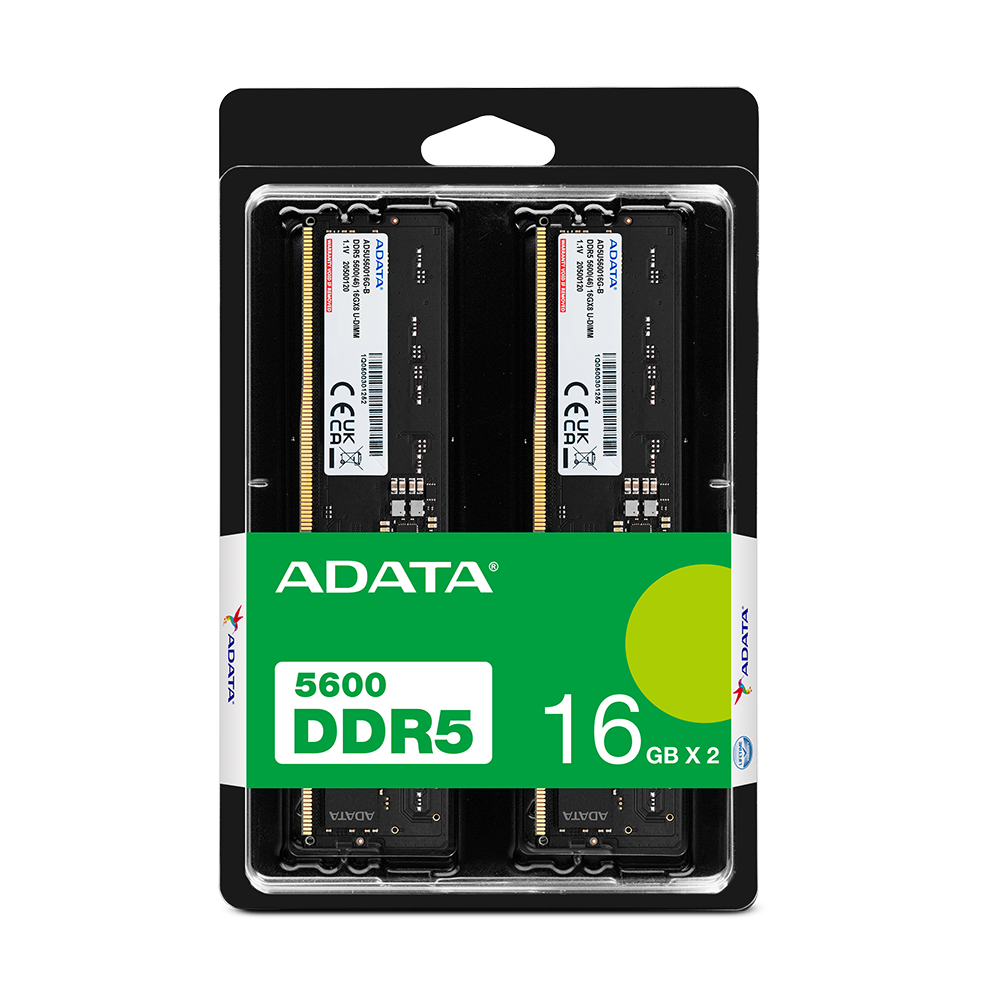 ADATA 16GB DDR5-5600 U-DIMM Desktop RAM (AD5U560016G-S) – 3