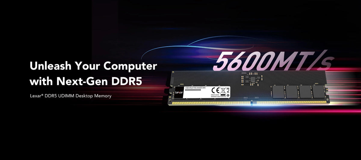 Lexar 16GB DDR5-5600 U-DIMM Desktop RAM (LD5U16G56C46ST-BGS) – 4