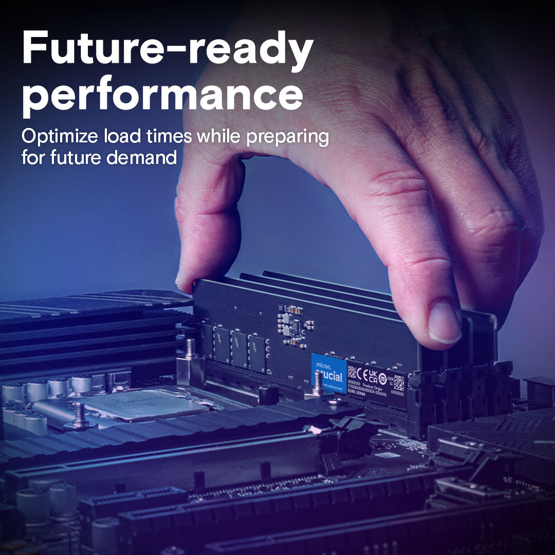 Crucial 16GB DDR5-5600 U-DIMM Desktop RAM (CT16G56C46U5) – 4