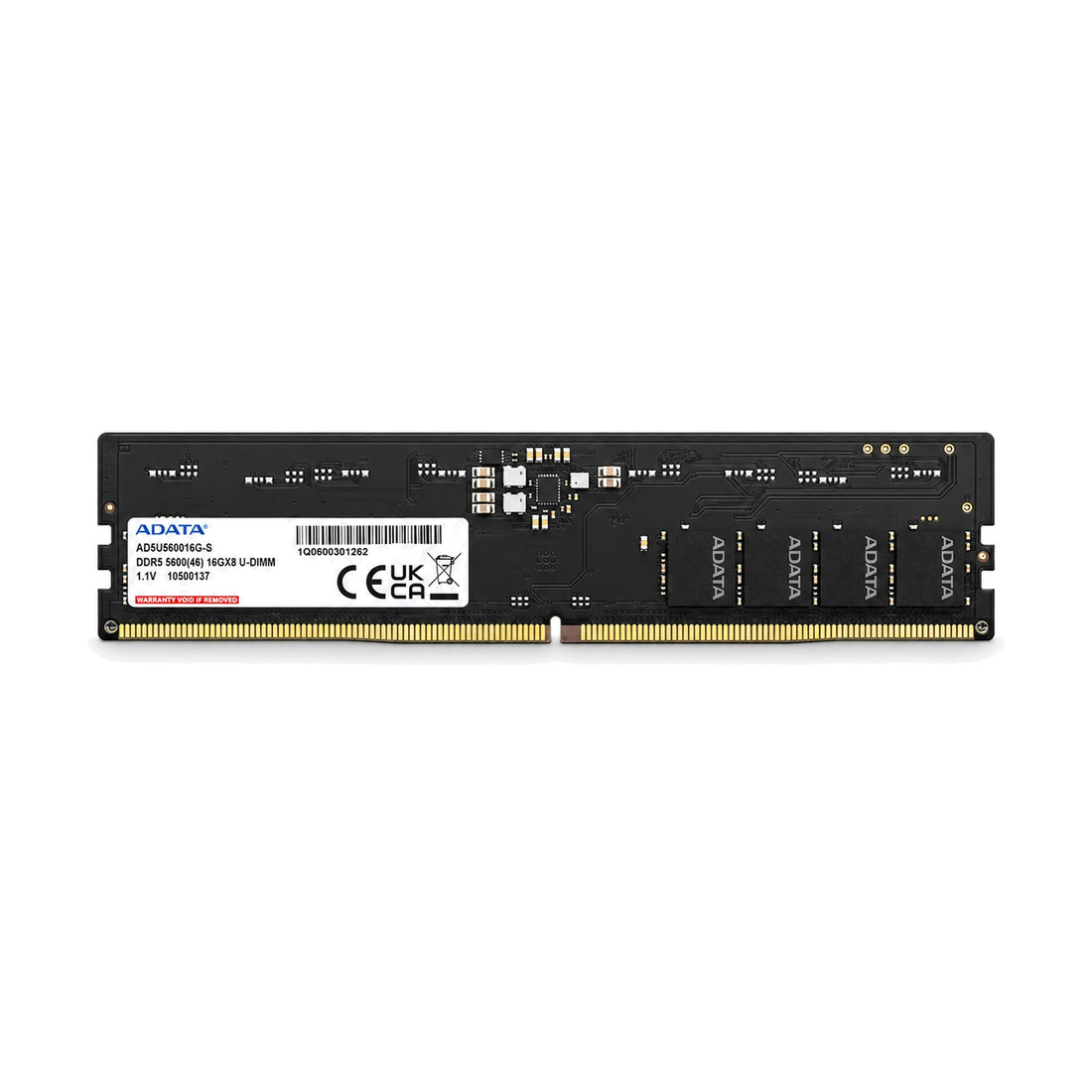 ADATA 16GB DDR5-5600 U-DIMM Desktop RAM (AD5U560016G-S)