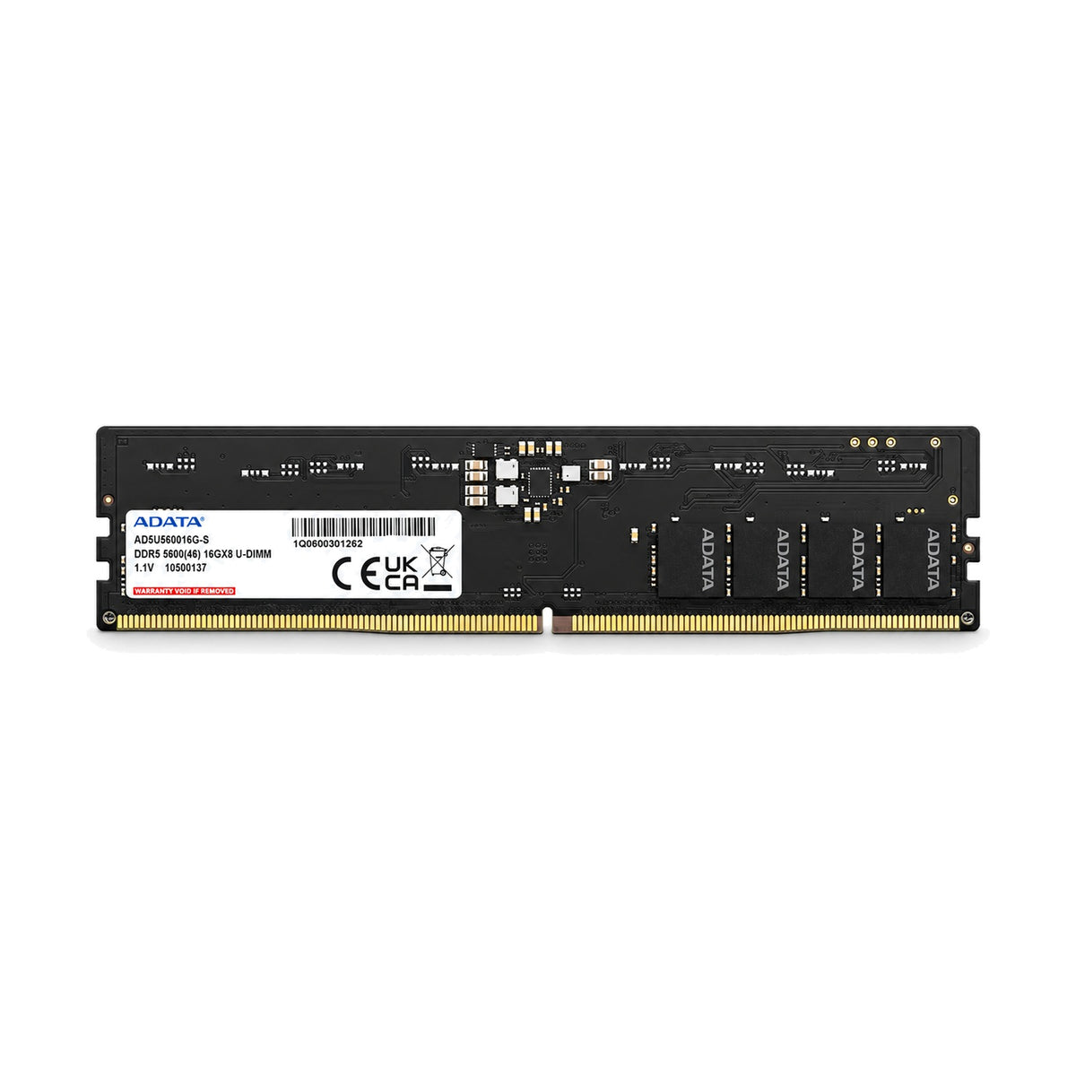 ADATA 16GB DDR5-5600 U-DIMM Desktop RAM (AD5U560016G-S)